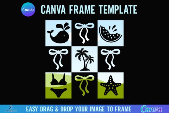 Beach Summer Canva Frame Checkered Bow: A Complete Guide