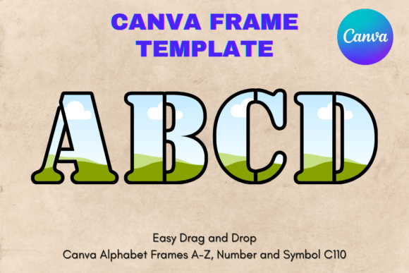 Canva Letters Frame Alphabet Template110: Your Next Design Shortcut