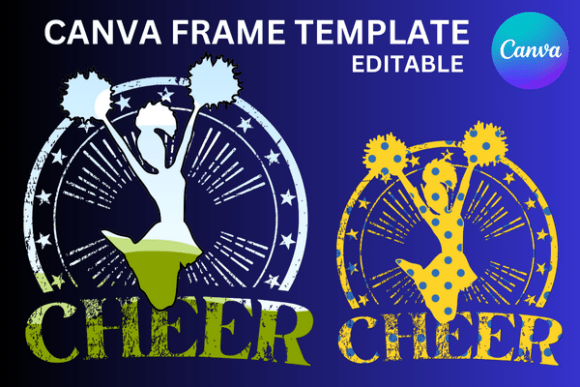 Cheer Cheerleaders Emblem Canva Frame: Design & Branding Guide