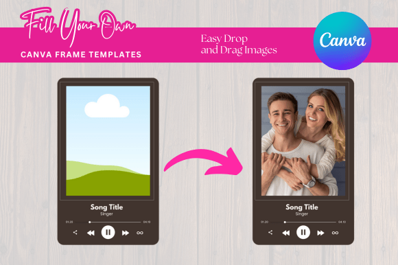 Design Like a Pro: Music Player Canva Frame Mockup