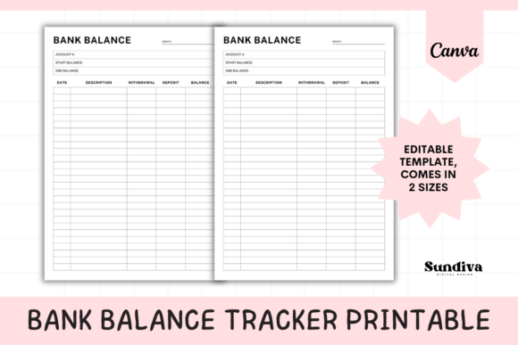 Editable Bank Balance Tracker Sheet 3: A Financial Game-Changer