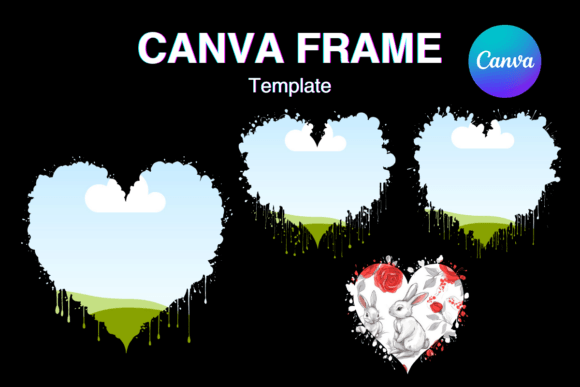 Heart Drip Canva Frame Valentine Effect: Instant Romance for Your Designs