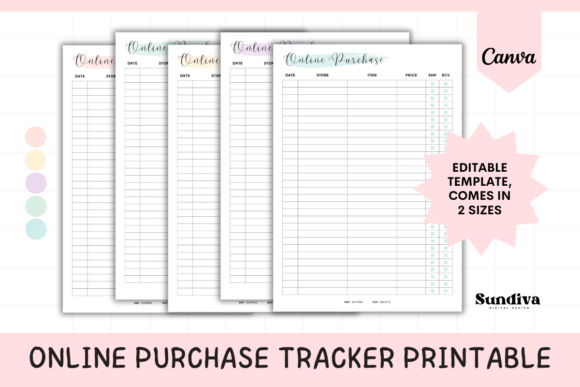 Stop Losing Packages: Your Editable Online Purchase Tracker Sheet 2