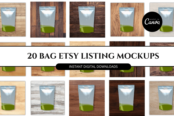 Transform Your Etsy Shop with Bag Etsy Canva Mockup Templates