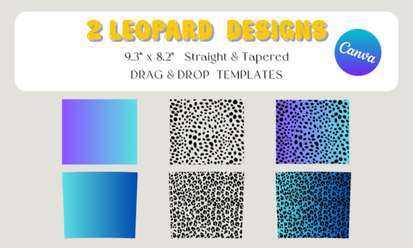 Unleash Your Wild Side: The 2 Leopard Canva Tumbler Template