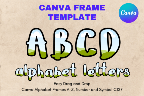Unlocking Creative Control with Canva Letters Frame Alphabet Template127