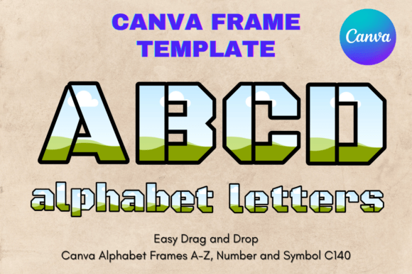 Unlocking Creative Sublimation with Canva Letters Frame Alphabet Template140